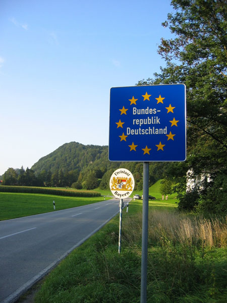 German-Austria border